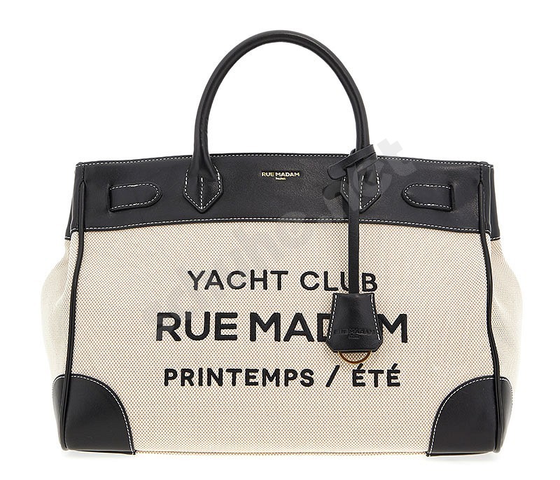 Rue Madam Paris Riviera Tote Bag canvas schwarz