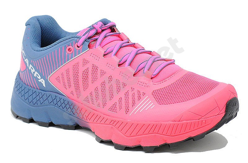 Scarpa Spin Ultra rose fluo blau steel