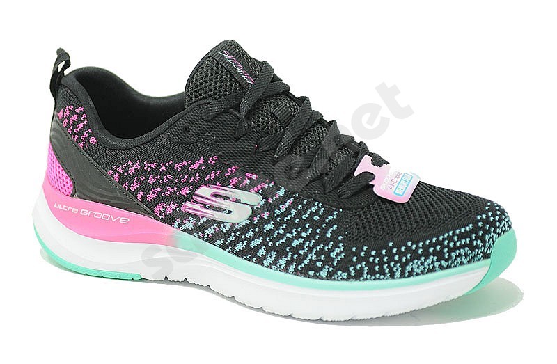 skechers schwarz pink