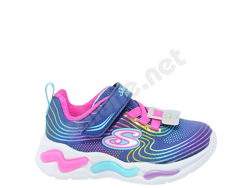 Skechers 302338 Wavy Beams Kid navy blu fuxia multi