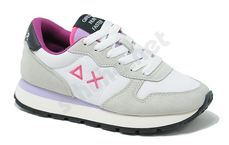 Sun 68 Ally Solid Nylon bianco fuxia