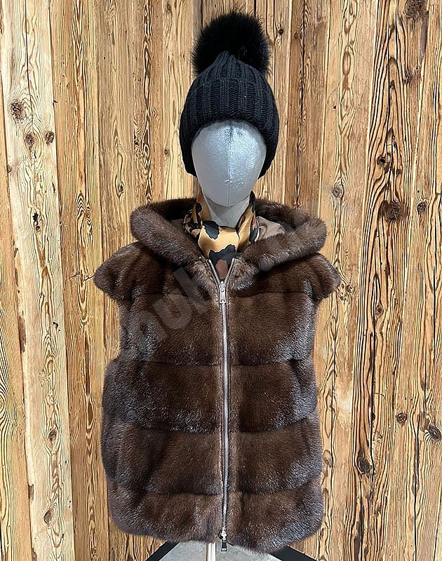 Suprema Gilet Visone scanbrown marrone