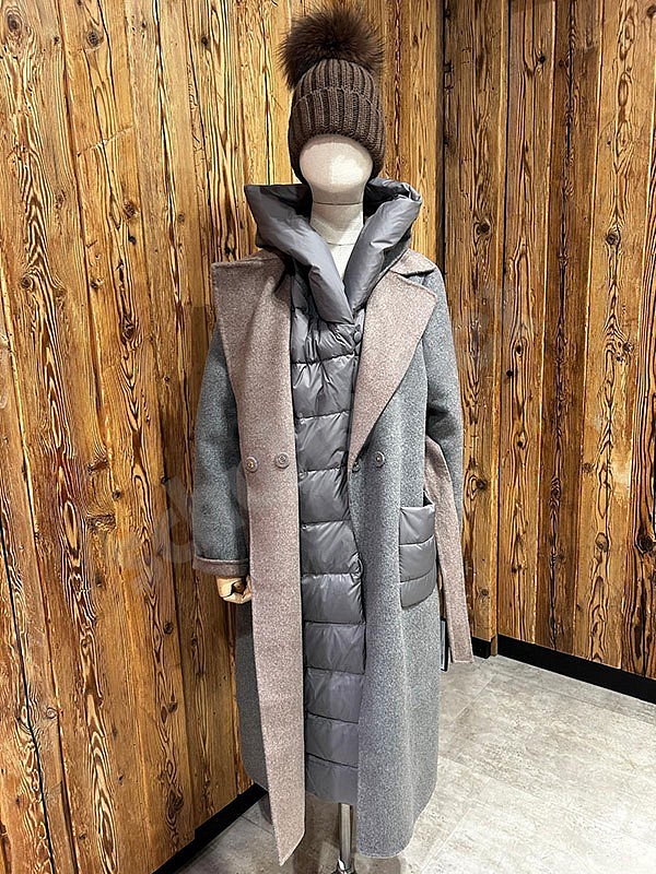 Suprema T1244 Cappotto Cashmere pietra safari