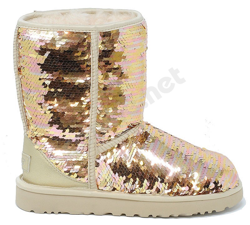 UGG® Classic Short Sequin W Sequin Gold 