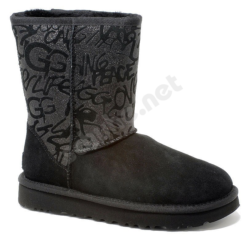 ugg classic short sparkle boots