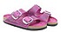 Birkenstock Arizona Big Buckle festival fuchsia leder Seite