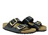 Birkenstock Arizona Big Buckle vernice nero oro Lato
