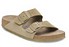 Birkenstock Arizona Plantare Morbido verblasstes khaki wildleder Vorne