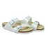 Birkenstock Arizona shiny lizard bianco Lato