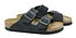 Birkenstock Arizona camoscio grigio pelle Lato