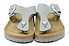 Birkenstock Gizeh Big Buckle dove grigio nabuck Davanti