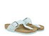 Birkenstock Gizeh Big Buckle surf grün azurblau vegan canvas Seite