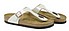 Birkenstock Gizeh graceful perle weiss Seite