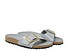 Birkenstock Madrid Big Buckle high shine stone coin grau Seite