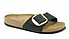 Birkenstock Madrid Big Buckle Schwarz Nubuck Leder