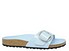 Birkenstock Madrid Big Buckle shine blue leather