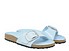 Birkenstock Madrid Big Buckle shine blue leather Side