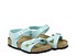 Birkenstock Rio Kid surf grün azurblau Seite