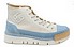 BnG Real Shoes La Cielo Canvas High cielo weiss hellblau