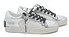 Crime London SK8 Deluxe white black silver Side