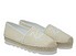 Kurt Geiger Kurt Cleated Espadrille bianco denim Lato