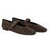 Kurt Geiger Mayfair Ballet Flat brown leo Side