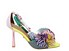 Kurt Geiger Pom Pom Ankle Tie Sandal multicolore camoscio