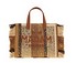 Rue Madam Paris Casablanca Mini Tote Leopard Stripes Braun