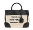Rue Madam Paris Riviera Mini Tote Bag canvas schwarz