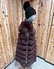 Suprema Gilet Fox Long bordeaux Lato